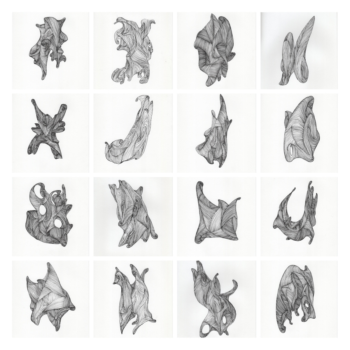 紙紋 - 《蛻變系列 #1-16》  Paper Veins - Metamorphosis Series No.1-16 (each piece@$3,900)