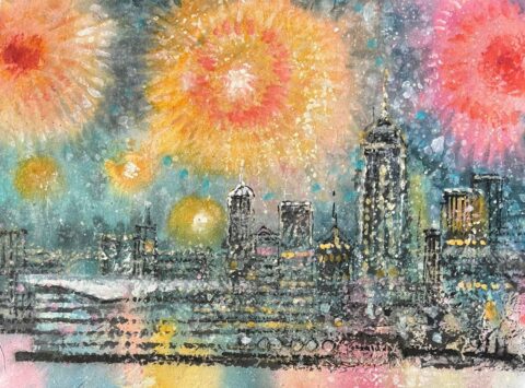 維港煙花 Fireworks at Victoria Harbour