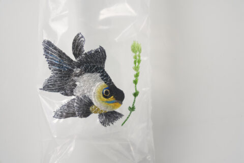 Embroidery on Plastic Bags – Hong Kong Goldfish Street 3 #22