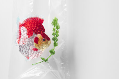 Embroidery on Plastic Bags – Hong Kong Goldfish Street 2 #56