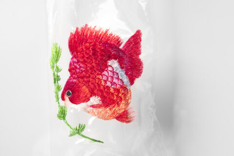 Embroidery on Plastic Bags – Hong Kong Goldfish Street 2 #61