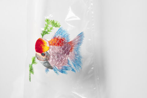 Embroidery on Plastic Bags – Hong Kong Goldfish Street 2 #60
